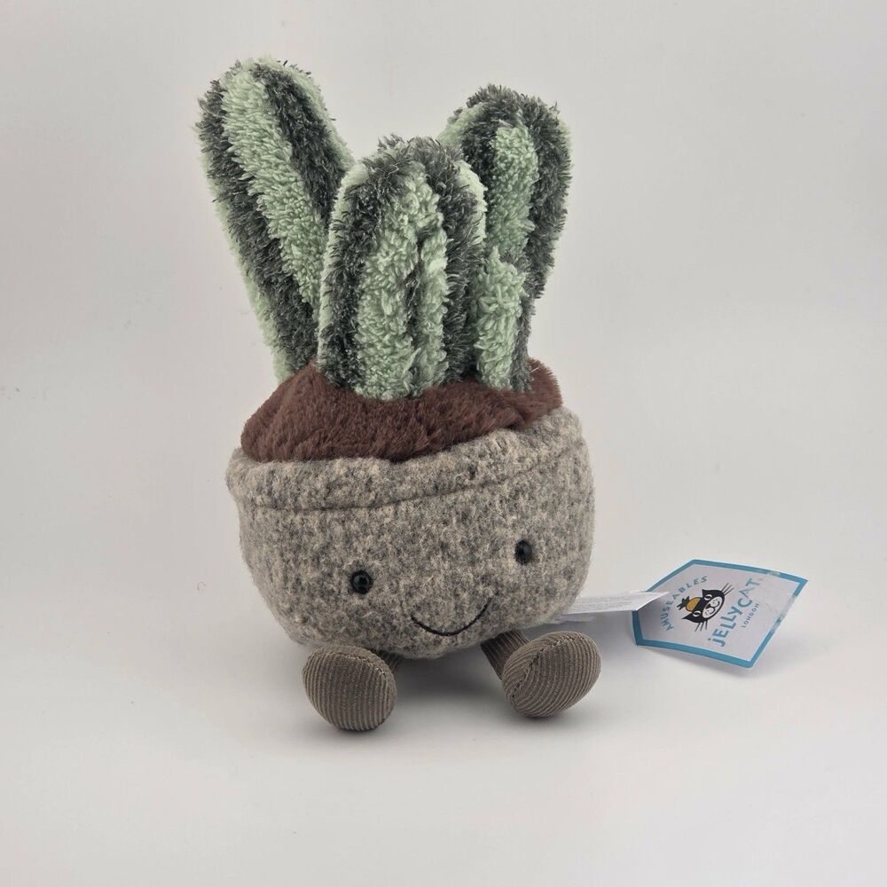 Jellycat Silly Succulent Columnar Cactus (NEW W/ TAGS) 8” plush Retired